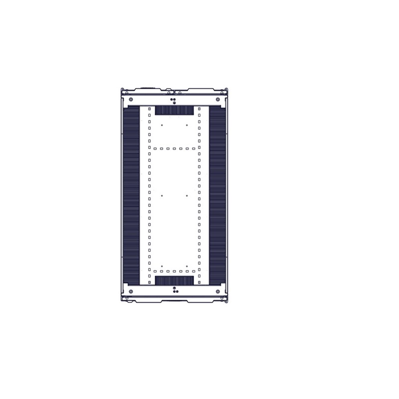 Systeme Electric mounting cabinet, Uniprom series, 42U-600/1200, 4pcs side panels, black