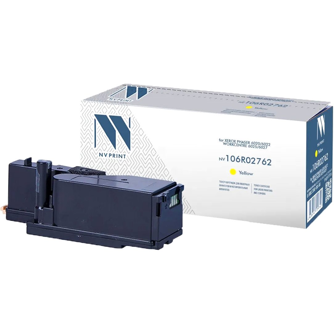 Картридж лазерный NVPrint совместимый Xerox 106R02762 Yellow для Phaser 6020/6022/WorkCentre 6025/6027 (1000k)