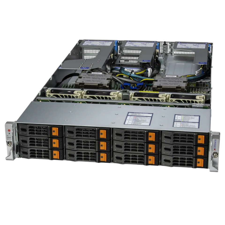 Серверная платформа/ AS -2025HS-TNR (bundle3): 2U / 2x AMD EPYC™ 9004/9005/ 24x DDR5 6400MT/ 12x hs 3.5"/2.5" NVMe*/SATA/SAS*/ 2x M.2 PCIe 3.0 NVMe/ 1 PCIe 5.0 x16 AIOM slot (OCP 3.0 compatible), 1 PCIe 5.0 x16 / 1x 2-ports GbE RJ45 Intel i350-AM2 / 2x 1600W Power