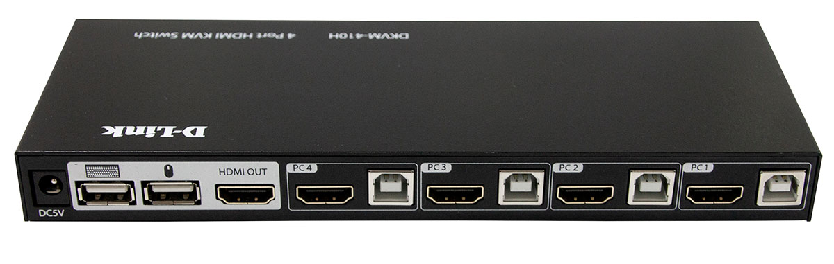 D-Link DKVM-410H/A2A 4-портовый KVM-переключатель с портами HDMI и USB