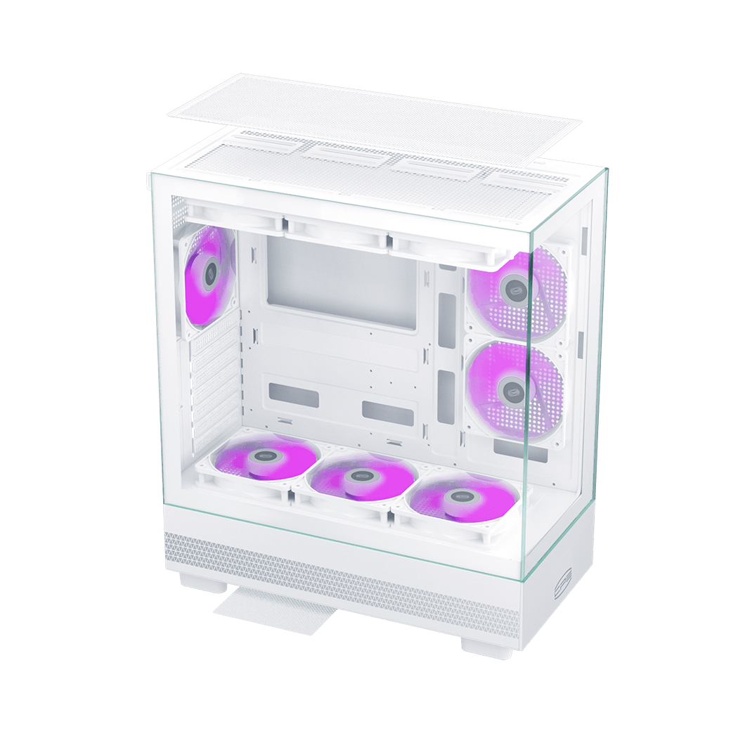 Корпус без блока питания/ Case PCCooler C3 Q500 WH, Midi-Tower, TG, no fans, 1xUSB 3.0 + 1xUSB 2.0 + 1xUSB-C, ATX, mATX, mITX White