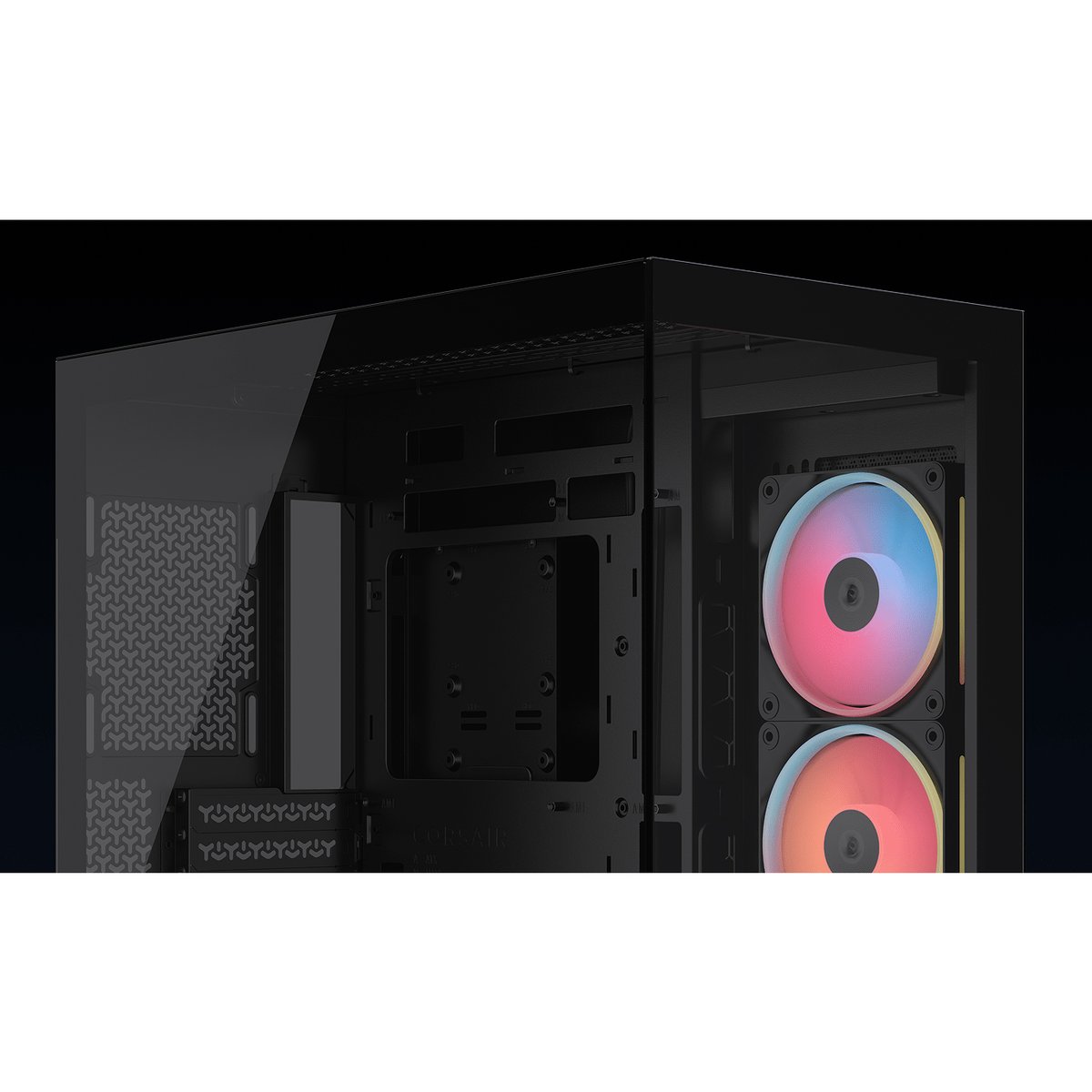 Корпус без блока питания/ Case Corsair 3500X LX-R RGB iCUE LINK, Midi-Tower, TG, 3x120mm ARGB, 2xUSB-A 3.2, 1xUSB 3.2 Type-C, E-ATX, ATX, mATX, mITX Black