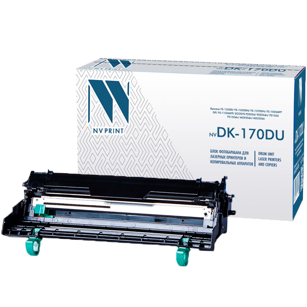 Блок фотобарабана NVPrintсовместимый Kyocera DK-170 DU для ECOSYS P2035d/P2035dn/FS-1320D/P2135d/FS-1320DN/FS-1370DN/P2135dn/FS-1035MFP/DP/FS-1135MFP/M2035dn/M2535dn (100000k)