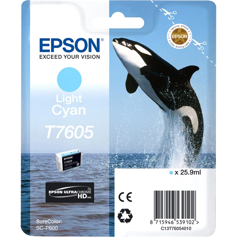 Картридж T7605 <C13T76054010> Light Cyan  для  Epson  SureColor SC-P600