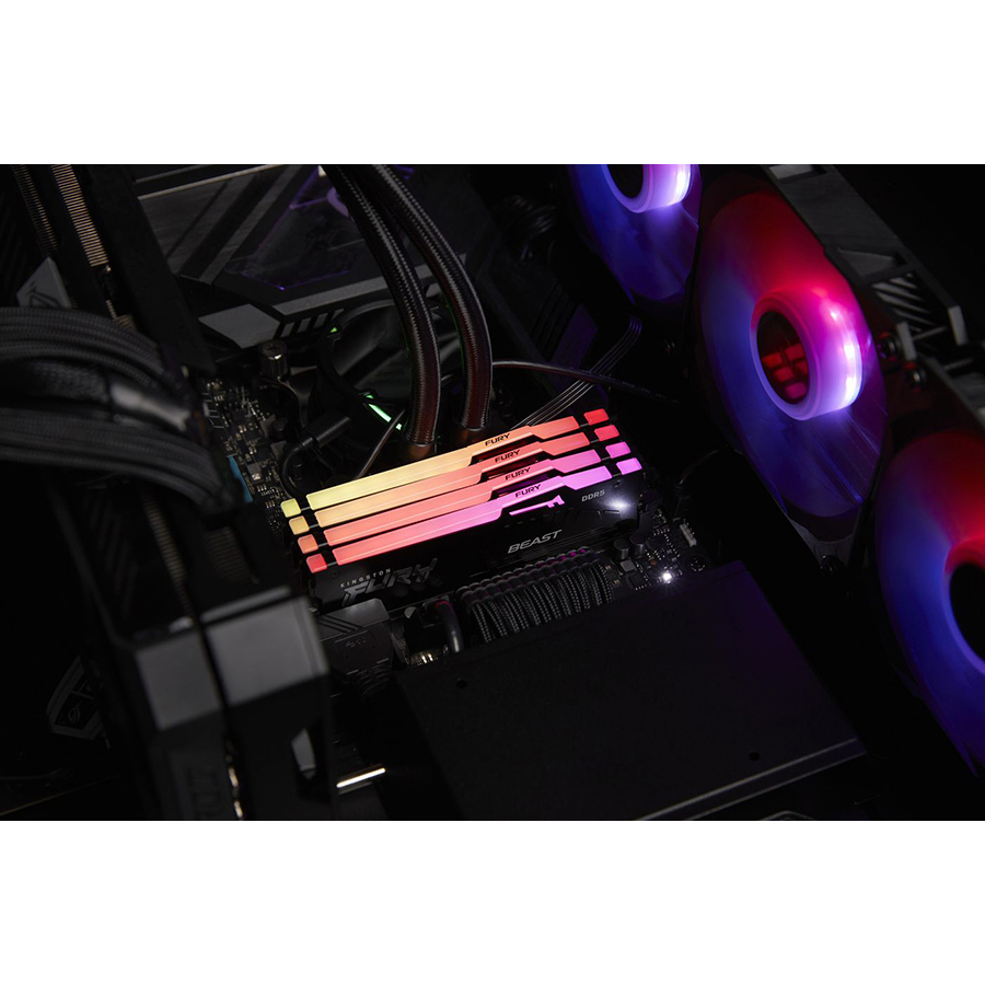 Память оперативная/ Kingston 32GB 6000MT/s DDR5 CL36 DIMM FURY Beast RGB