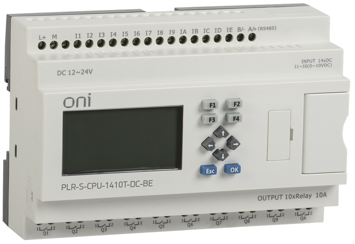 Логическое реле PLR-S. CPU1410(T) 24В DC с экраном ONI