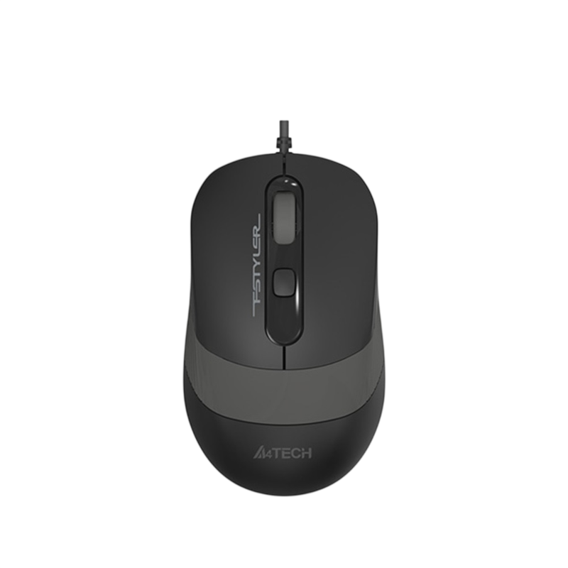 Мышь A4Tech Fstyler FM10 черный/серый оптич. 1600dpi USB 4but (FM10 GREY)