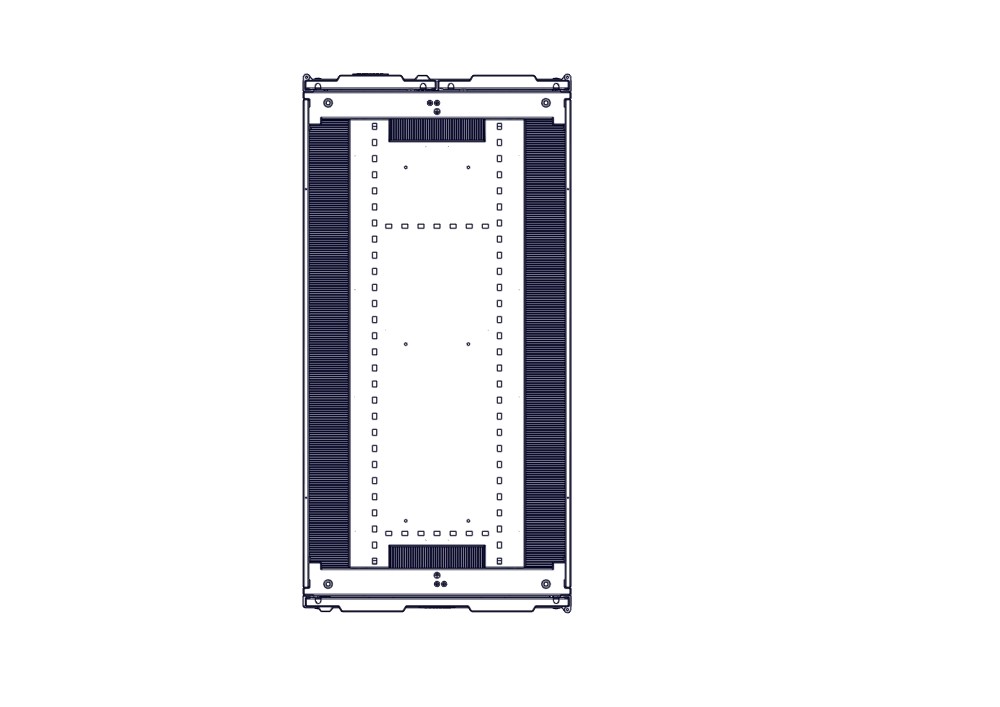 Systeme Electric mounting cabinet, Uniprom series, 42U-600/1200, 4pcs side panels, black