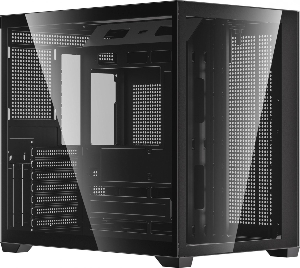 Компьютерный корпус Accord ACC-ZA06B черный без БП ATX 3x120мм 1xUSB2.0 1xUSB3.0 1xUSB3.1 audio