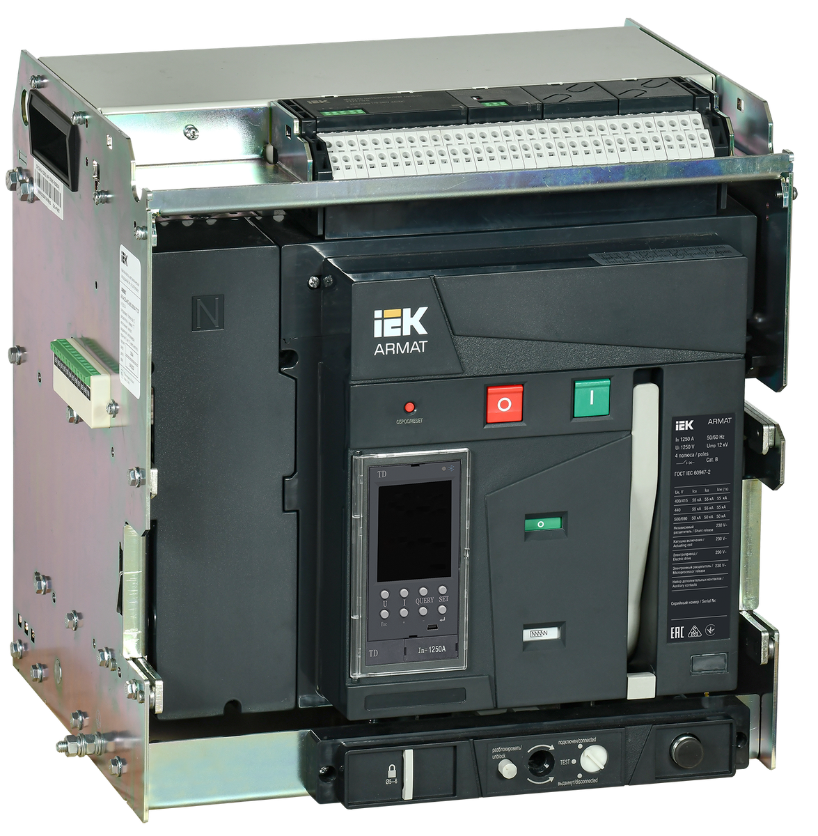 ARMAT AR-A2C TD12 4P W HR/VR Выключатель автомат. с акс. IEK