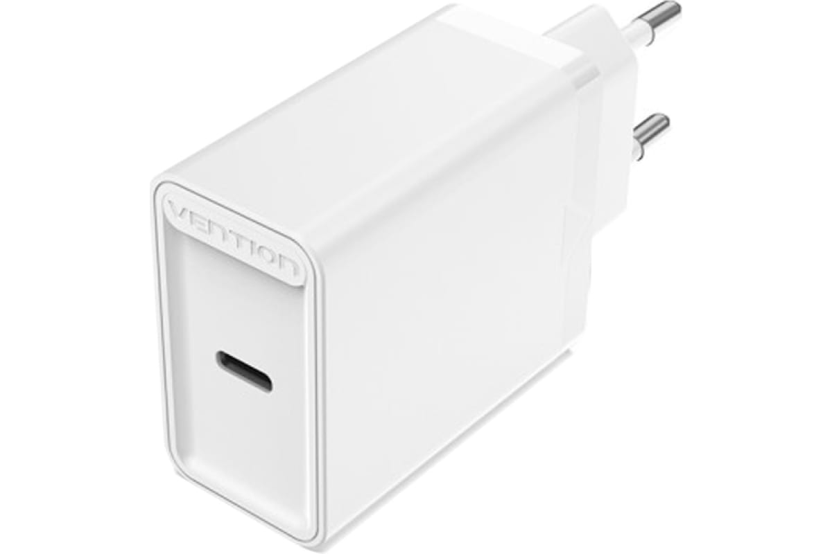 Vention <FADW0-EU> Зарядное устройство USB (Вых.DC5/9/12V, 20W,  USB-C, быстрая зарядка)