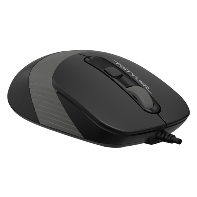 Мышь A4Tech Fstyler FM10 черный/серый оптич. 1600dpi USB 4but (FM10 GREY)