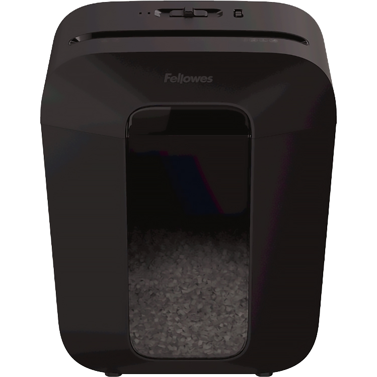 Fellowes Шредер PowerShred LX41 FS-43007(01) {DIN P-4,  4х12мм, 8 лст., 17 лтр.,  уничт.: скрепки,скобы,карты}