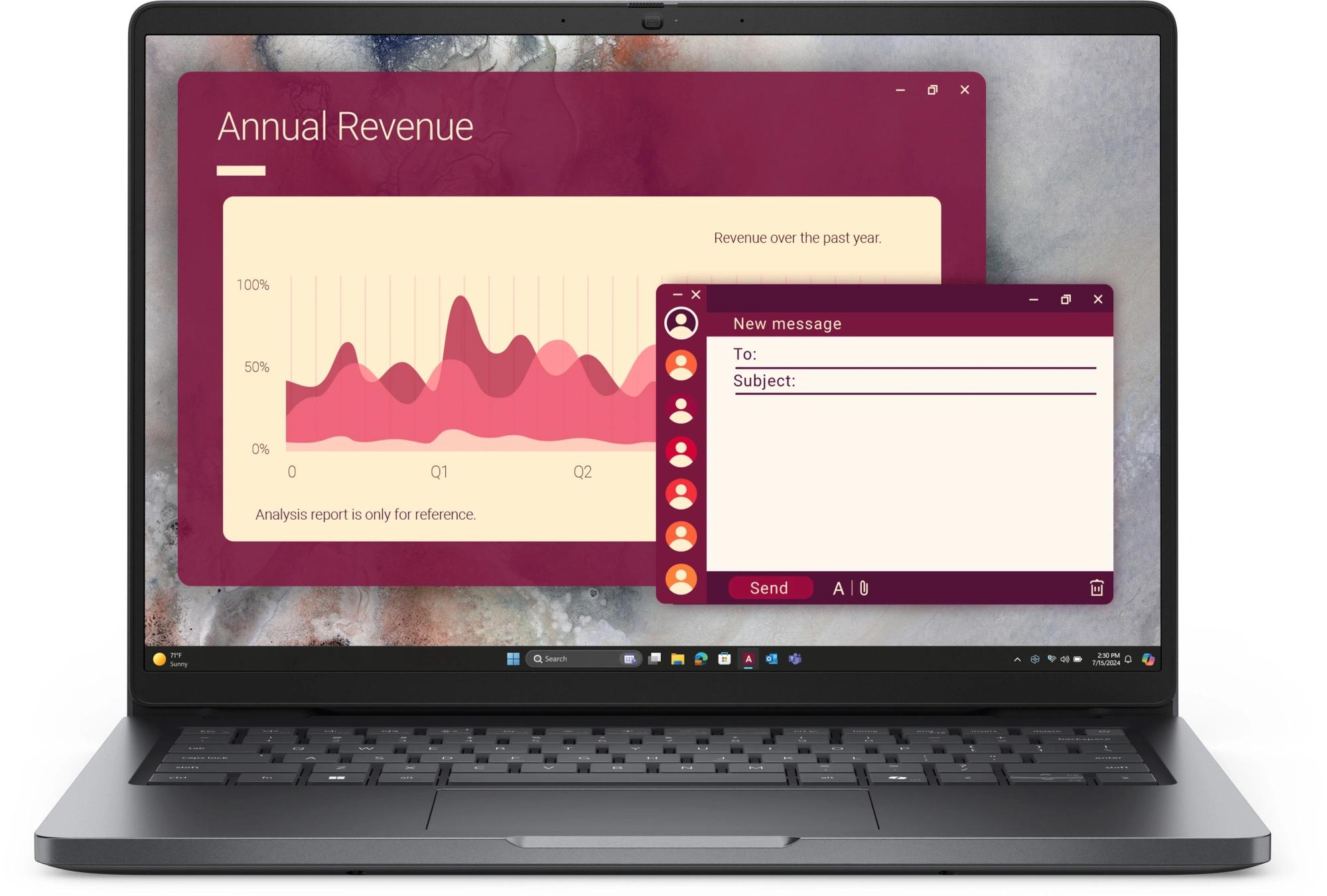 Ноутбук DELL 14 Pro Core Ultra 5 235U vPro 14,0" FHD+ (1920 x 1200) IPS,AG,300 nit, 16GB DDR5 (1x16GB) 512GB SSD Intel Arc graphics,3cell,Backlit,FPR,2y,1,37kg, Linux, KB Eng