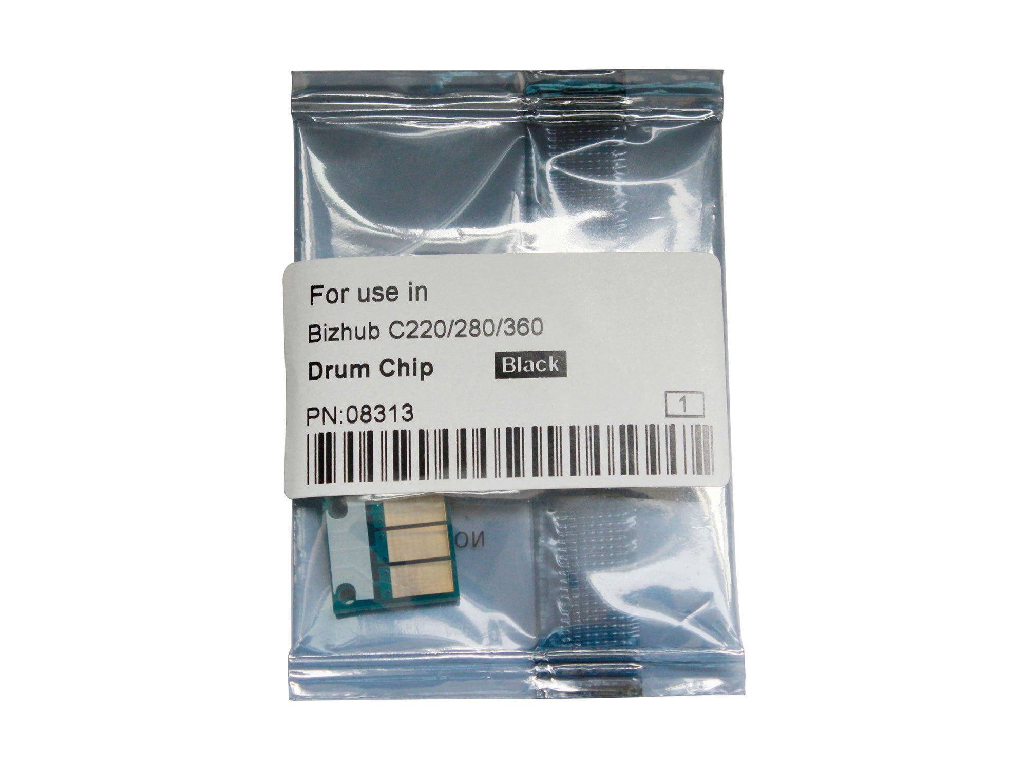 Чипы Чип драм-юнита для KONICA MINOLTA Bizhub C220/C280/C360 (CET) Black, (WW), 120000 стр., CET8313