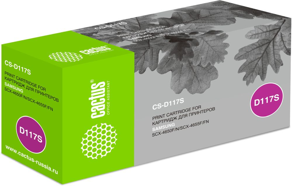 -/ Картридж лазерный Cactus CS-D117S MLT-D117S черный (2500стр.) для Samsung SCX-4650/4655