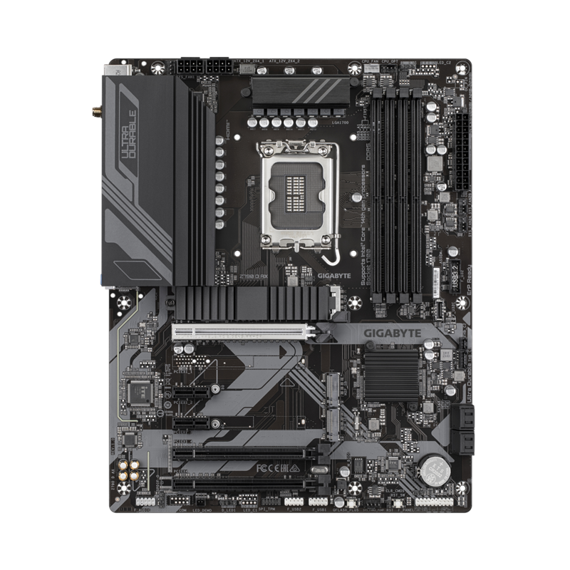 Материнская плата/ MB GIGABYTE INTEL Z790 s1700, 4xDDR5(192GB), HDMI 2.1/DP, 1xPCIe 5.0x16, 1xPCIe 4.0x16, 1xPCIe 3.0x16, 2xPCIe 3.0, 1xLAN (2.5GbE), Wi-Fi, BT, 4xSATA 6Gb/s, 3xM.2, 1xUSB-C, 5xUSB 3.2, 2xUSB 2.0, 1xPS/2, ATX