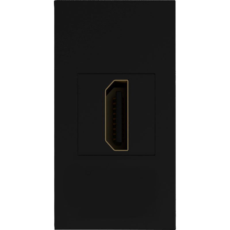 Donel Розетка HDMI, 1мод., черн. (22.5х45мм)