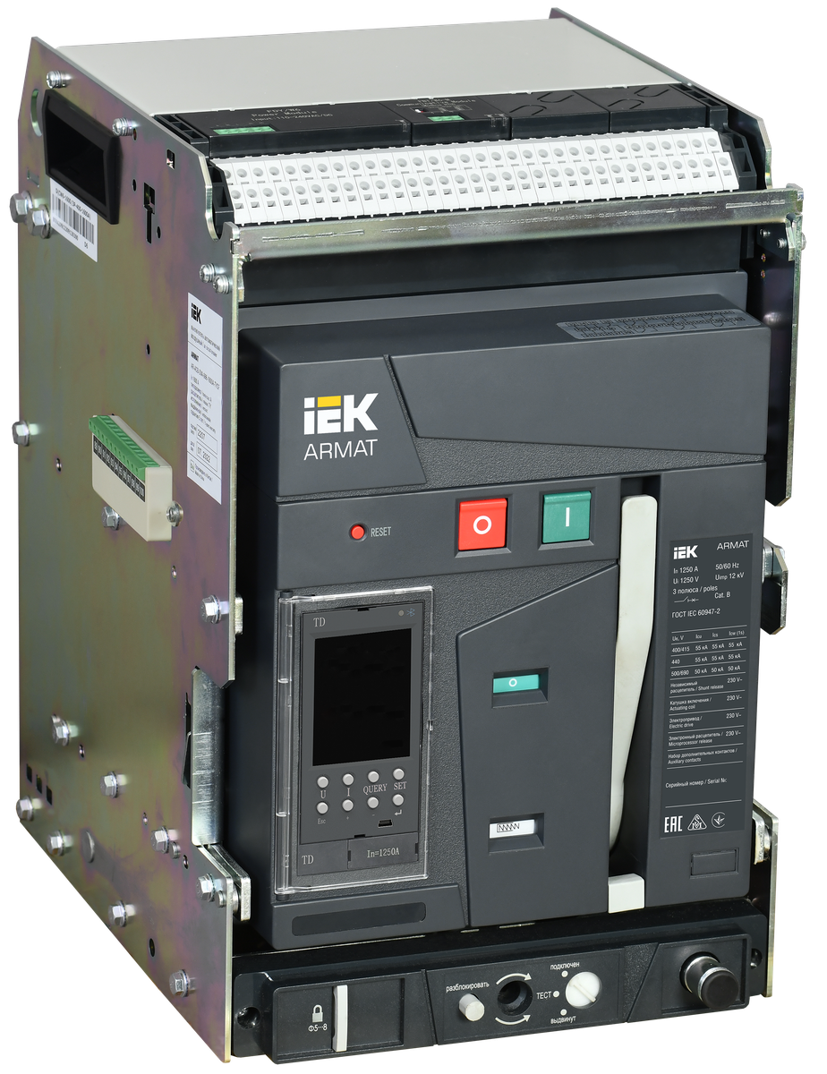 ARMAT AR-A2C TD12 3P W HR/VR Выключатель автомат. с акс. IEK