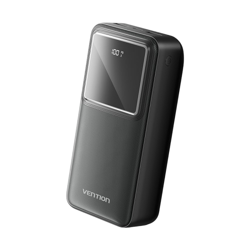 Портативный аккумулятор Vention Power Bank 30000mAh(Micro-USB/C-A/A)22.5W черный с LED Дисплеем, шт.