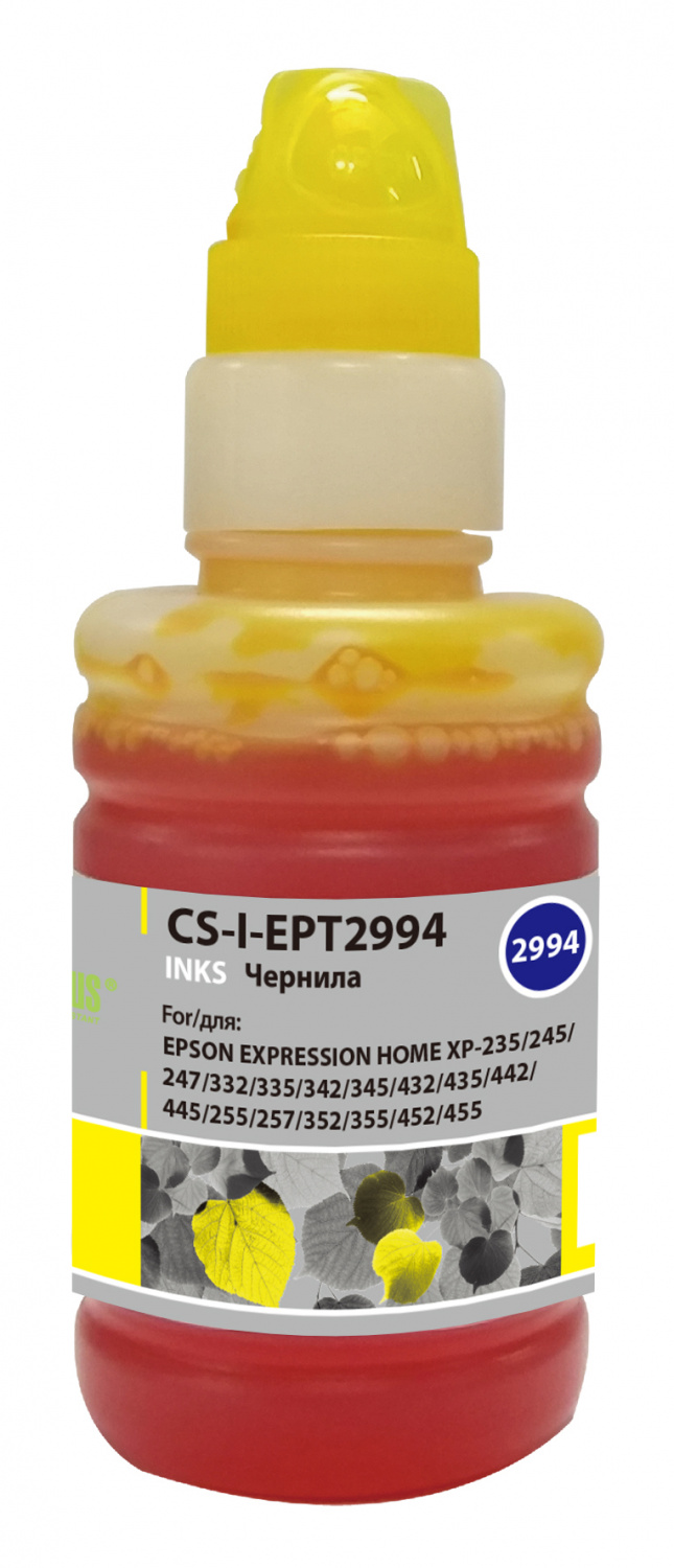 -/ Чернила Cactus CS-I-EPT2994 желтый 100мл для Epson Expresion Home XP-235/332/335/432/435