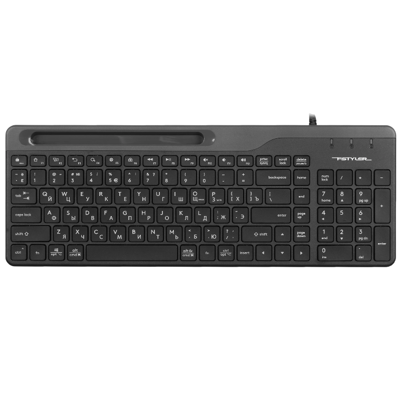 Клавиатура A4Tech Fstyler FK25 черный/серый USB slim
