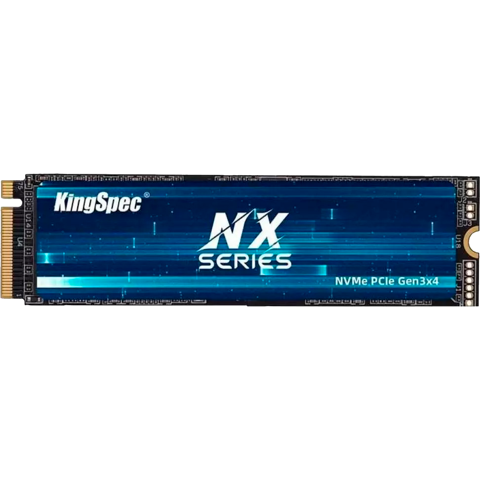 Твердотельный накопитель/ Kingspec SSD NX-2TB 2280, 2048GB, M.2(22x80mm), NVMe, PCIe 3.0 x4, 3D TLC, R/W 3500/3200MB/s, IOPs 380 000/320 000, TBW 2000, DWPD 0.89 (3 года)