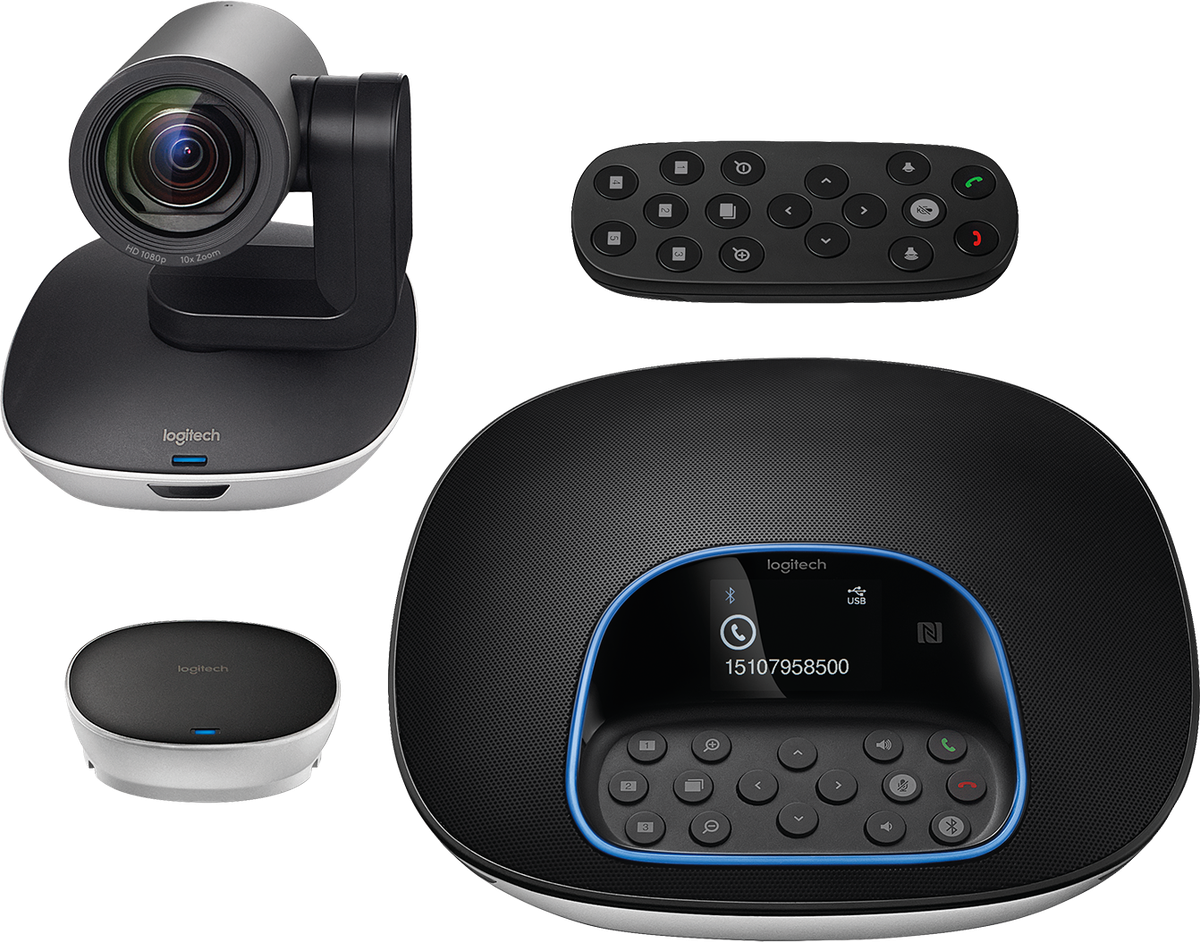 Веб-камера Logitech Group 1920x1080, 30 кадр/с, USB Type-A, микрофон (4 шт, шумоподавление), автоматическая фокусировка, автоосвещение, универсальное крепление, штатив в комплекте