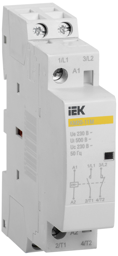 Контактор модульный КМ20-11М AC IEK MKK11-20-11