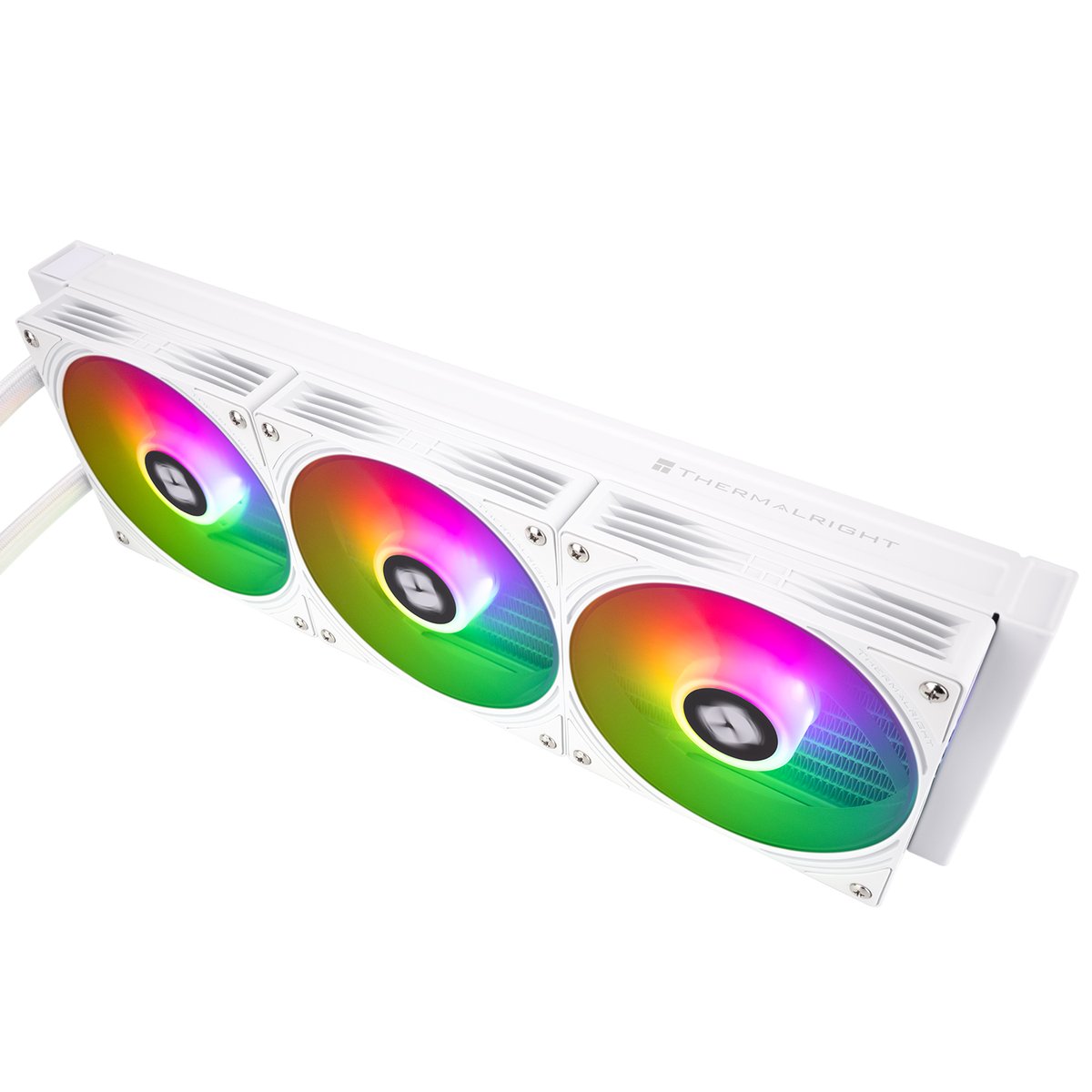 Система жидкостного охлаждения/ Water Cooling System Thermalright Aqua Elite 360 V6 (360mm, White, ARGB/ Fans: 3x120mm, 70.84CFM, 29.8dBA, 2000RPM/ Pump height 53.5mm, 2800RPM, Rad thickness 27mm/ S: 1700, 1200, 1851, 115X, AM5, AM4)