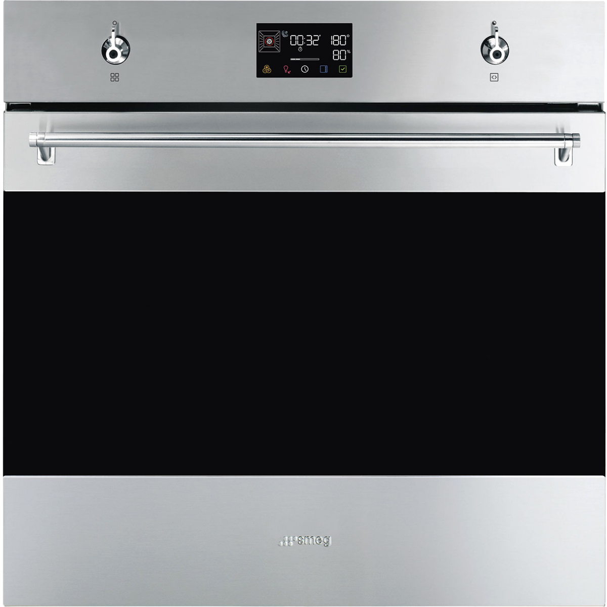 Встраиваемый духовой шкаф SMEG/ Многофункциональный духовой шкаф, комбинированный с пароваркой, 60 см, 12 функций, нержавеющая сталь с обработкой против отпечатков пальцев, Classica