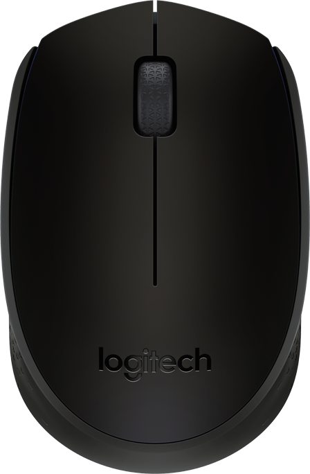910-004424 - Мышь беспроводная Logitech M171 Black (черная, оптическая, 1000dpi, 2.4 GHz/USB-ресивер)(M/N: M-R0060 / C-U0010)