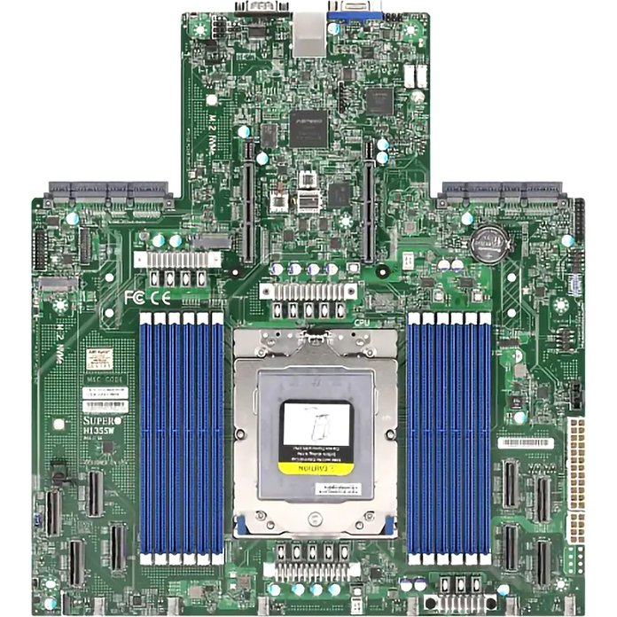 Платформа для сервера/ Supermicro Storage Server ASG-2015S-E1CR24L 2U (1x AMD EPYC 9004/9005 / 12x DDR5 RDIMM / 24x HS 3.5" SATA/SAS* / 2x HS 2.5" SATA rear / 2x M.2 NVMe (up to 22110) / 2x PCIe 5.0 x16 / 2x PCIe 5.0 x8 / no LAN (2x AIOM with OCP 3.0 support) / 2x 1600W Power)