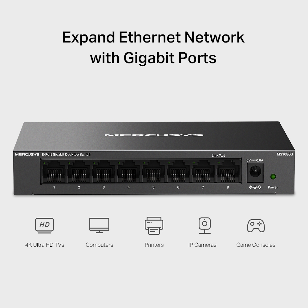Коммутатор/ 8-Port Gigabit Desktop Switch