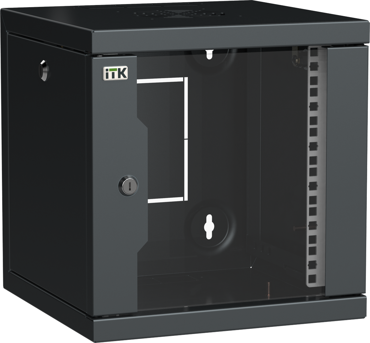 ITK LINEA WS Шкаф 10" 6U 320х310мм дверь обзорная со стеклом черный