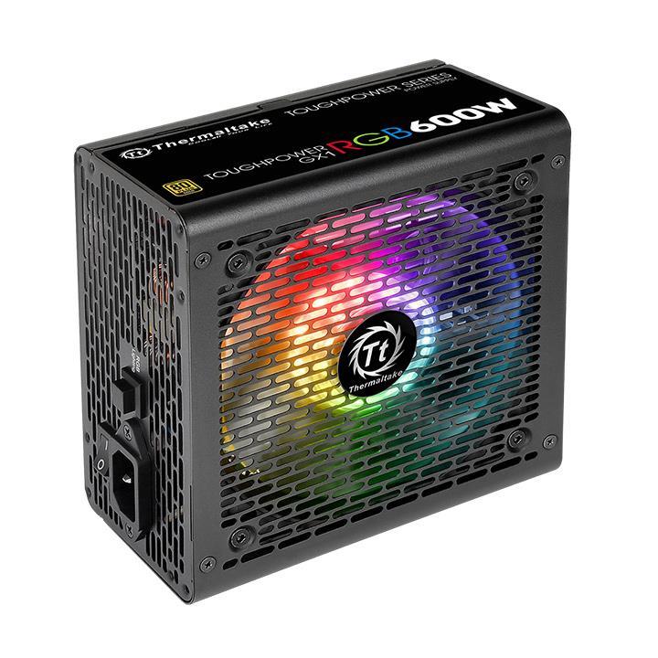 Блок питания Thermaltake ATX 600W Toughpower GX1 RGB 80+ gold (20+4pin) APFC 120mm fan color LED 8xSATA RTL [PS-TPD-0600NHFAGE-1]