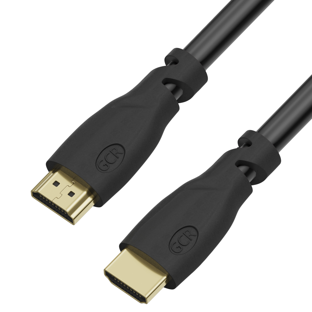 GCR Кабель PROF 15.0m HDMI 2.0, Ultra HD 4K60Hz HDR 4:2:0, 3D, 18.0 Гбит/с, черный, медь, 28/24 AWG, 3 Х экран с армированием
