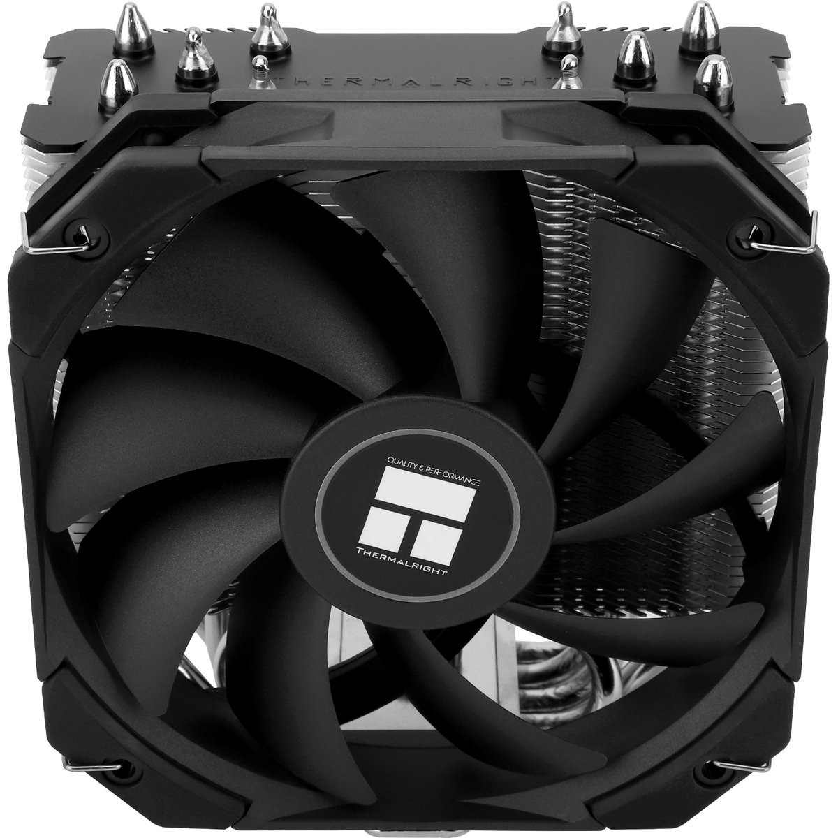 Кулер для процессора/ CPU Cooler Thermalright Assassin King 120 MINI V2 (4-pin PWM, 135mm, Al/Cu, 5x6mm, 1x120mm, 64.87CFM, 25.6dBA, 1500RPM, S: 1851/1700/1200/115X, AM5/AM4, black/silver)