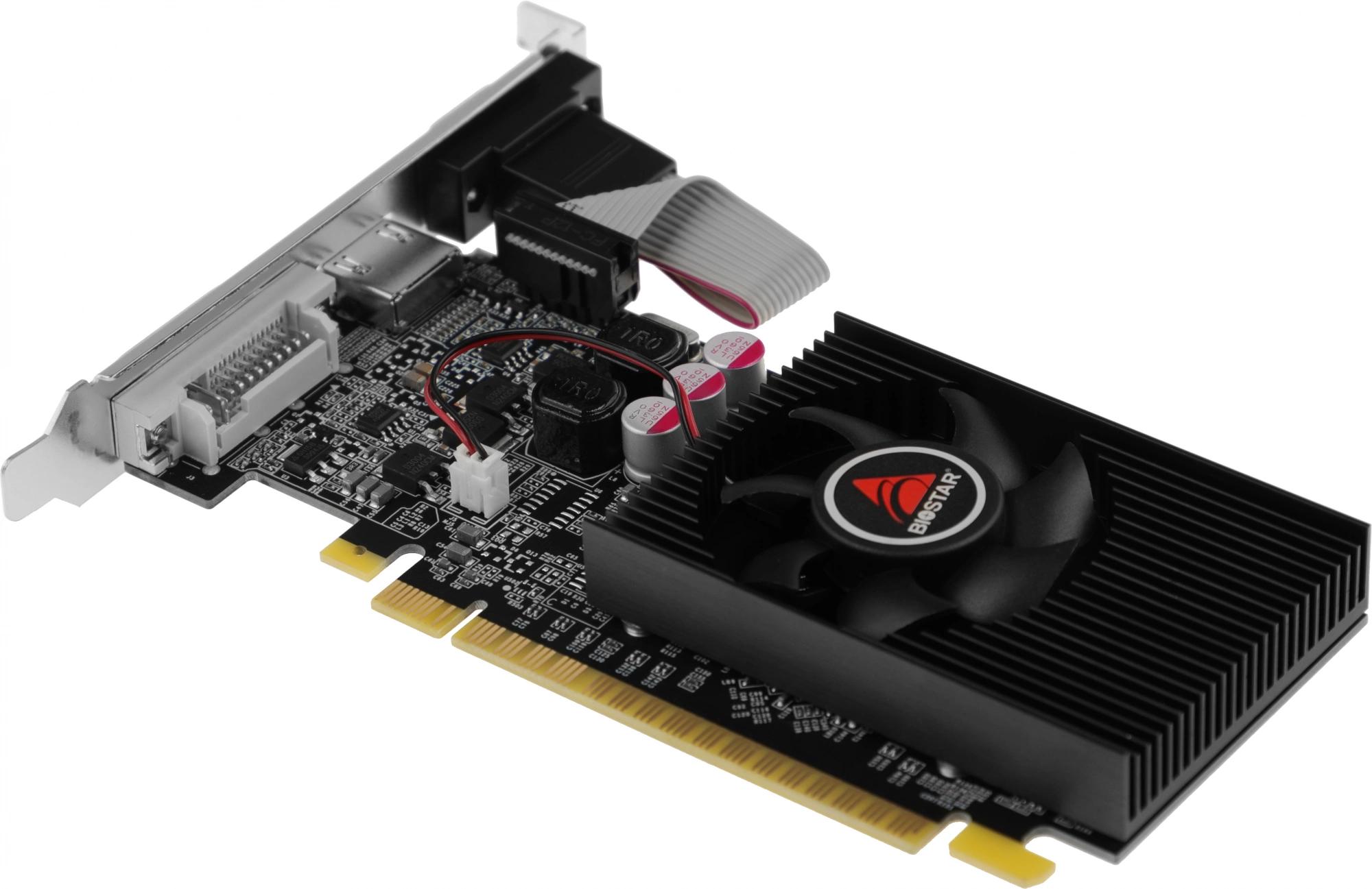 Видеокарта Biostar PCI-E G210-1GB D3 LP NVIDIA GeForce 210 1Gb 64bit DDR3 589/1333 DVIx1 HDMIx1 CRTx1 Ret low profile [VN2103NHG6]