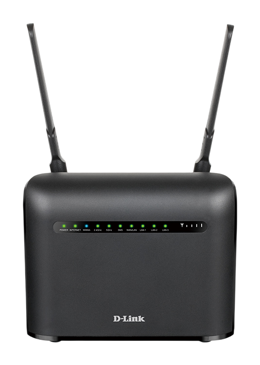 Беспроводной двухдиапазонный LTE маршрутизатор/ Беспроводной двухдиапазонный LTE маршрутизатор AC1200 Wave 2, 1x1000Base-T WAN, 3x1000Base-T LAN, 1хSIM, 2 внешние LTE-антенны