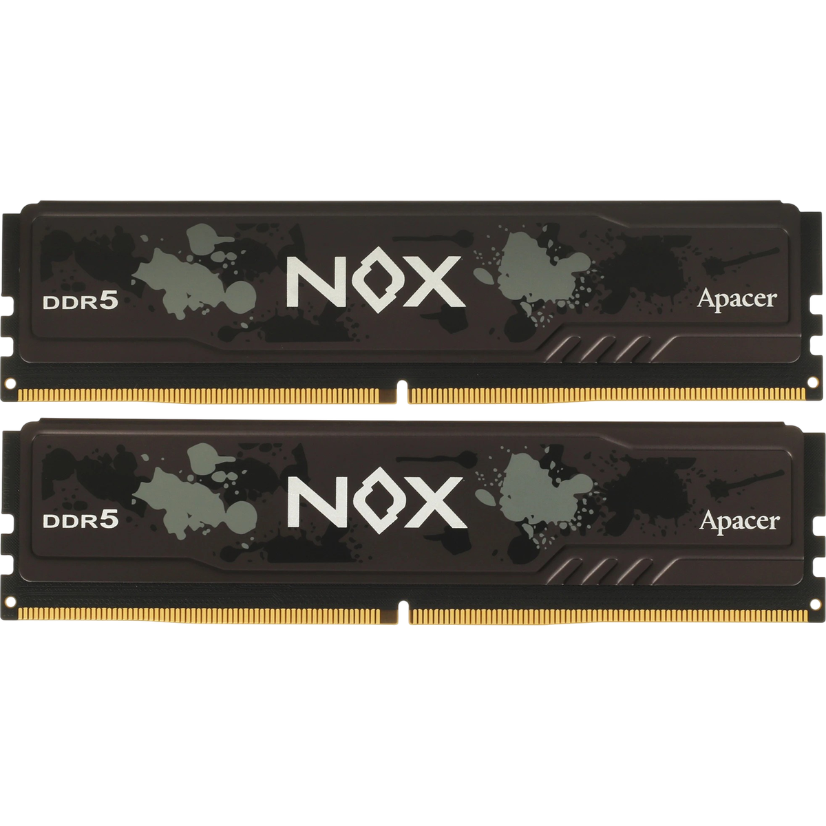 оперативная память Apacer  DDR5  32GB  5600MHz DIMM NOX Black Gaming Memory (PC5-44800) CL40 1.25V (Retail) 2048*8  Kit (2x16GB) Heat Sink (Retail) 3 years (AH5U32G56C522MBAA-2)