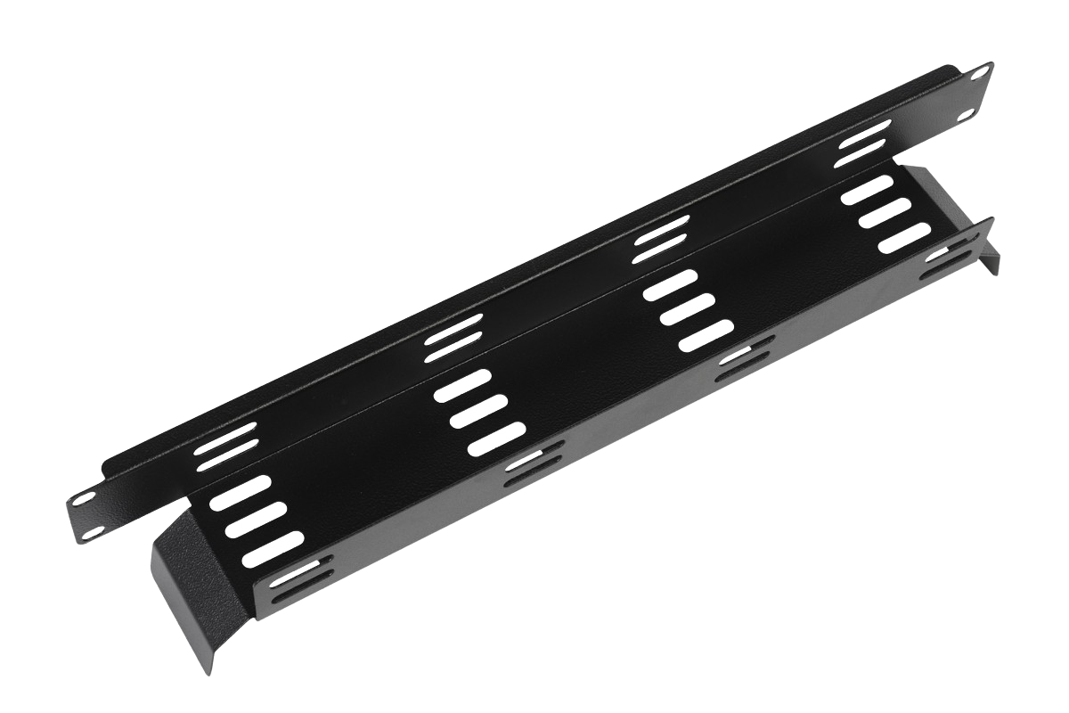 ГКО-Л-1-9005 Металлический лоток ЦМО горизонтальный 19" 2U 79х4826х811 мм (ВхШхГ) для шкафов и стоек сталь цвет: чёрный