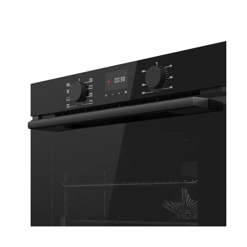 Духовой шкаф Kuppersberg/ KITCHEN RETAIL / Духовой шкаф Kuppersberg, High-Tech, 85 л, поворотное управление/сенсорный дисплей, утапливаемые ручки, LED дисплей, таймер, 8 режимов, макс. температура 300 градусов, телескопические направляющие (на 1 уровень), доводчик двери, цвет черный, цвет фурнитуры черный