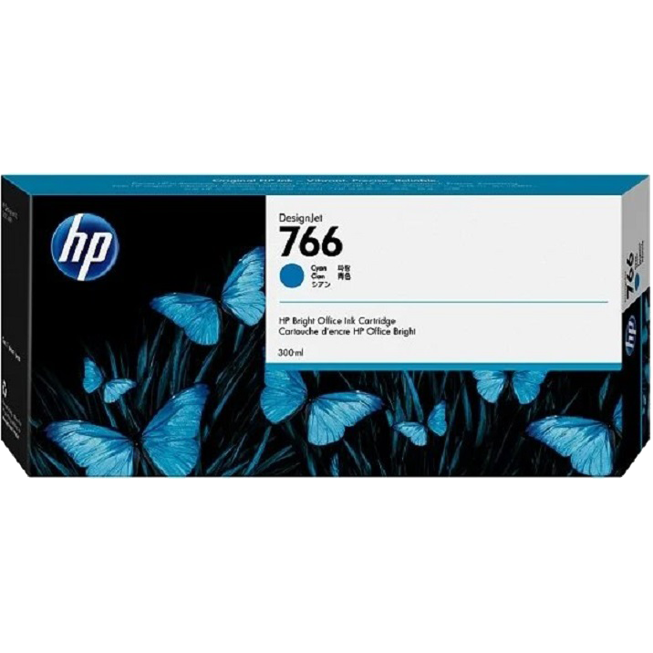 P2V89A Cartridge HP 766 для HP DesignJet XL 3600 MFP,  300 мл, голубой