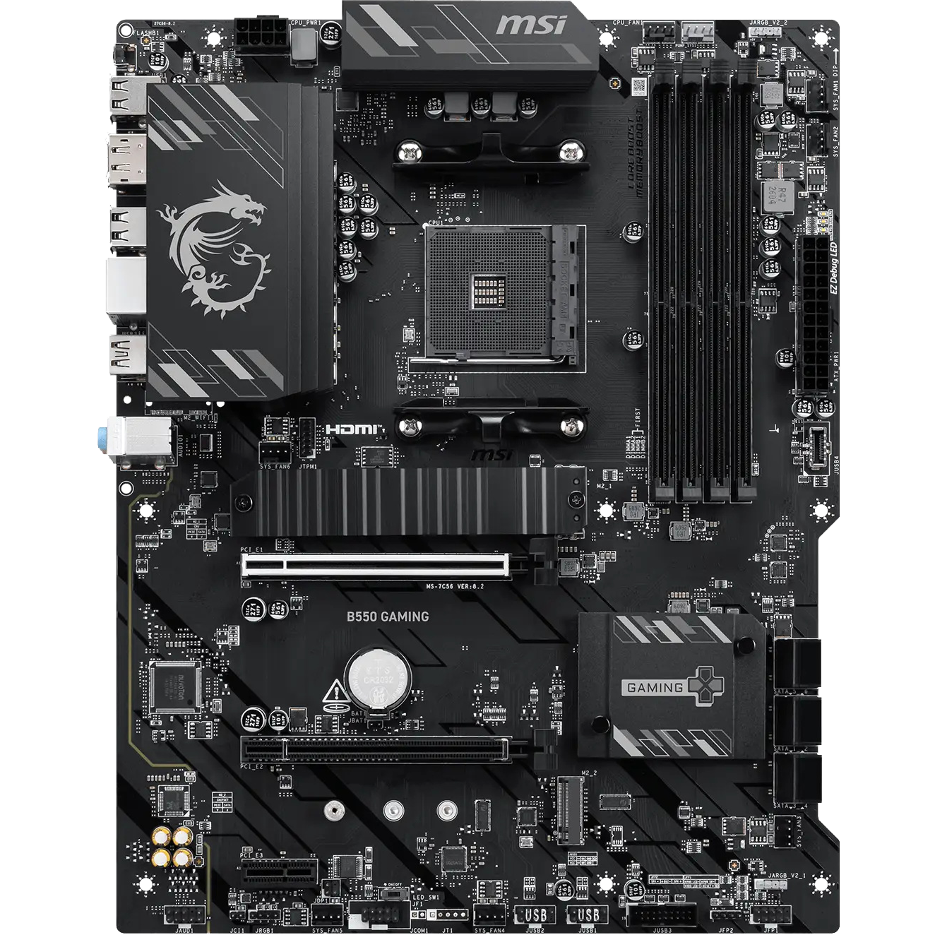 Материнская плата MSI B550 GAMING Soc-AM4 AMD B550 4xDDR4 ATX AC`97 8ch(7.1) GbLAN RAID+HDMI+DP