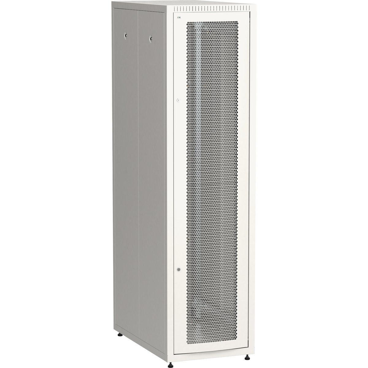 ITK LINEA E Шкаф напольный сетевой 19" 42U 600х1000мм перфорированная передняя дверь задняя металлическая серый
