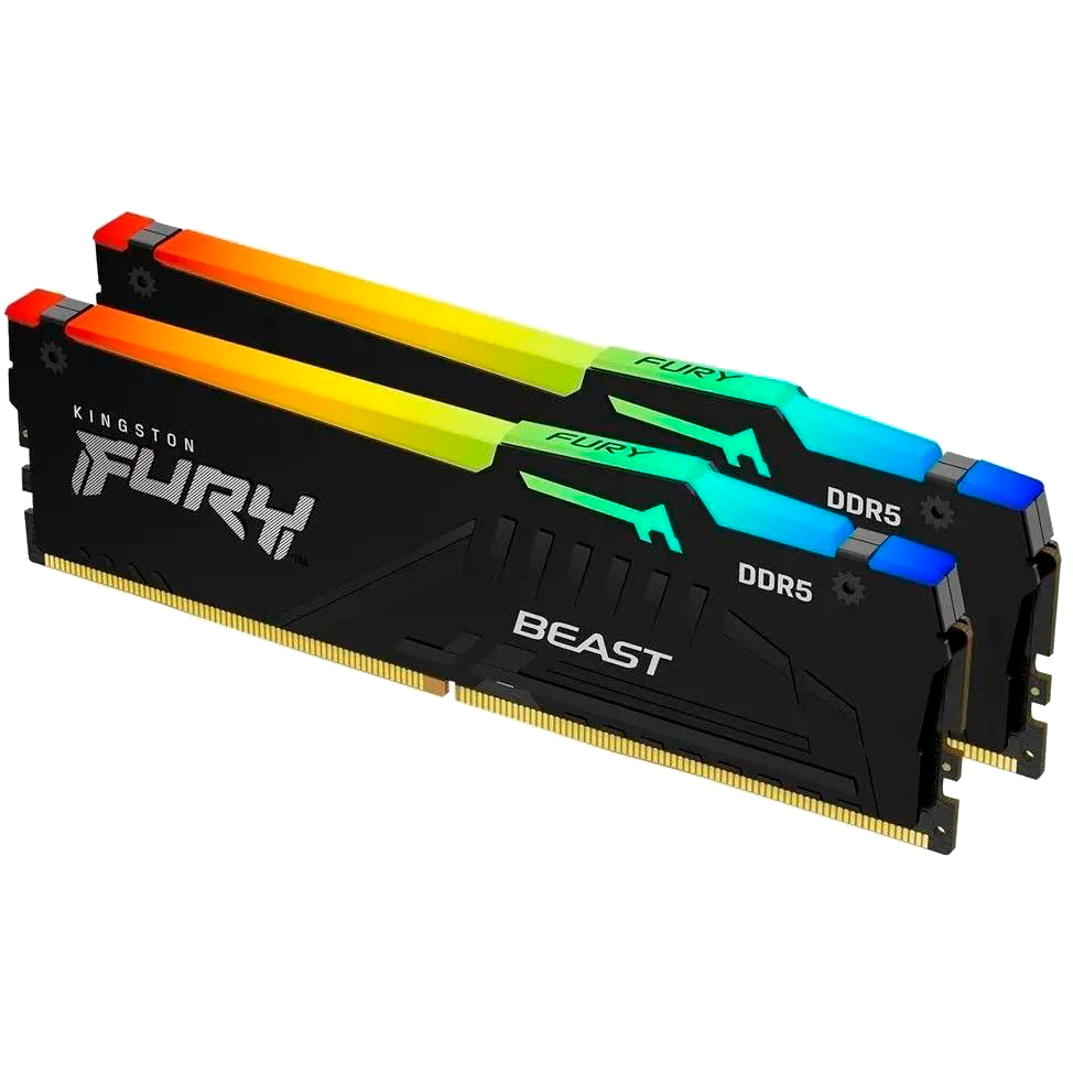 Память Kingston KF556C40BBAK2-32, DDR5, 2×16ГБ, 5600МГц, CL40