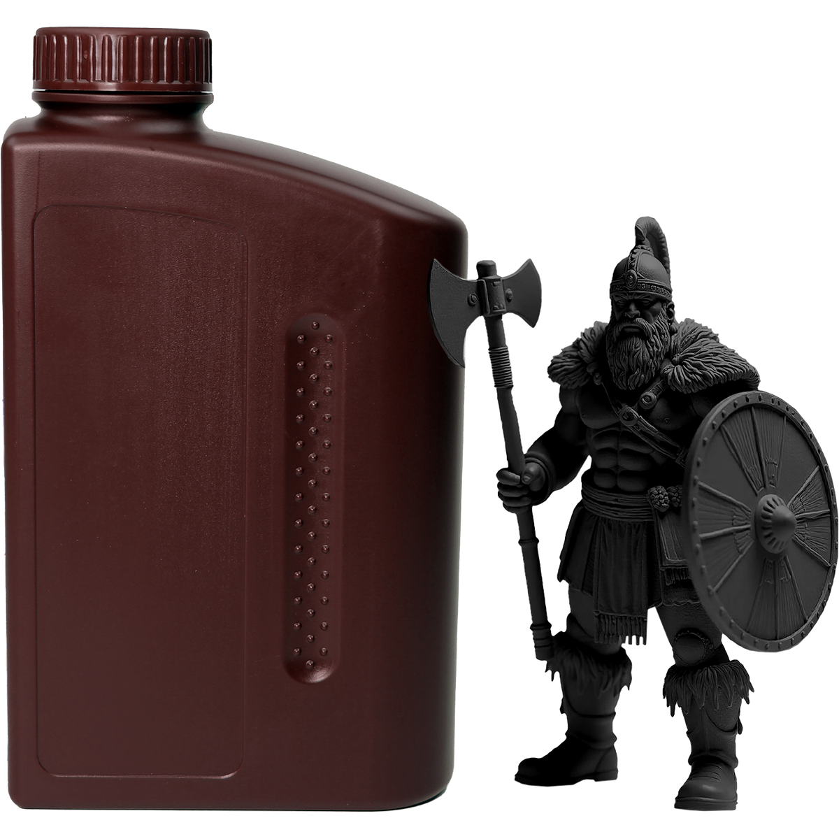 -/ Фотополимерная смола NVPRINT Standard Resin Black для 3D печати;  1 кг/бут