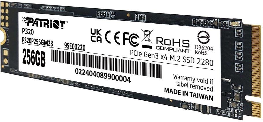 Твердотельный накопитель Patriot PCIe 3.0 x4 256GB P320P256GM28 P320 M.2 2280 [P320P256GM28]