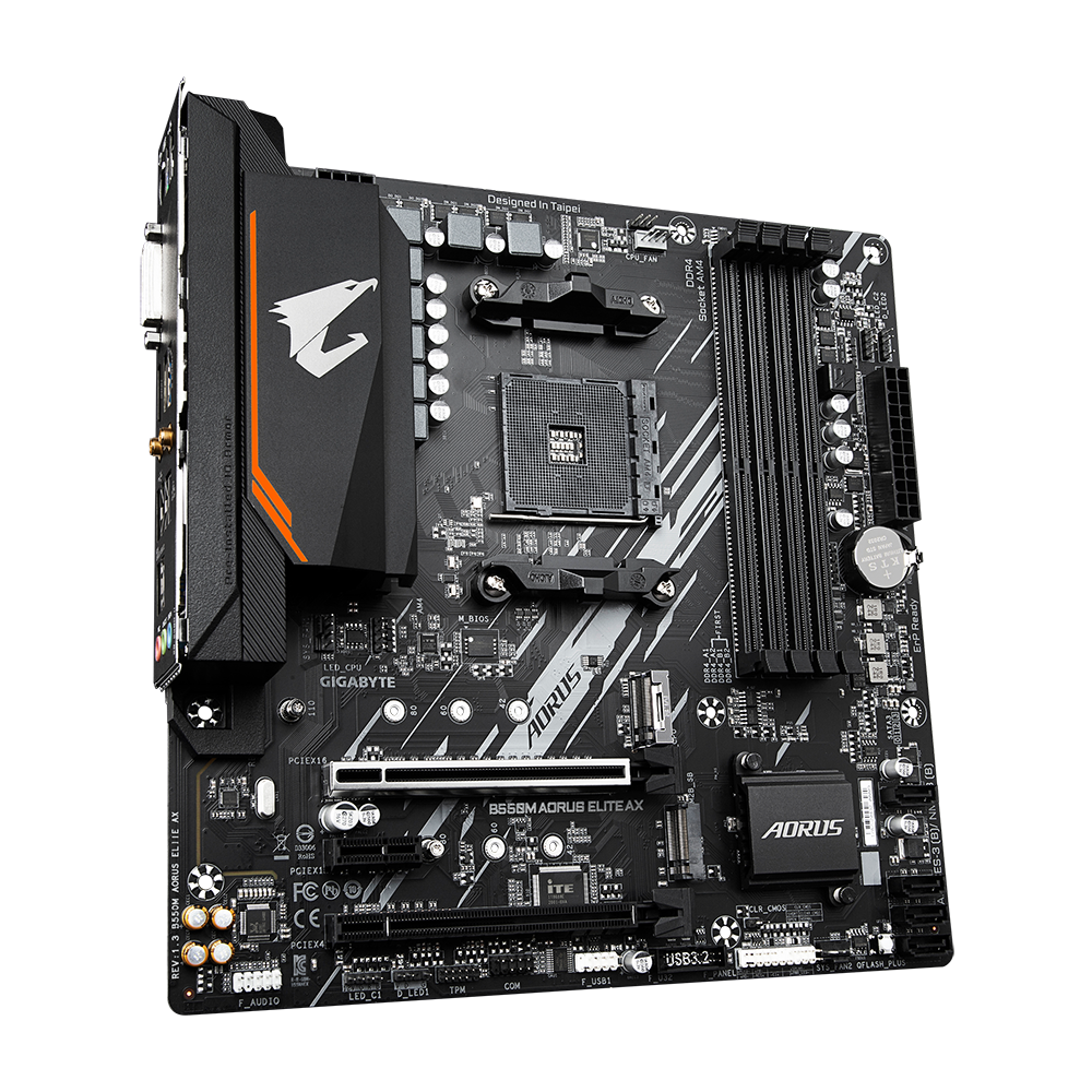 Материнская плата/ B550M AORUS ELITE AX